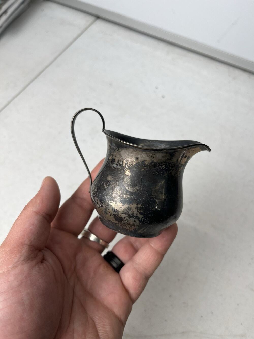 Antique Gorham Sterling Silver Creamer Pitcher 55g No Monogram Pattern A363